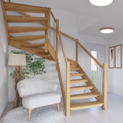 Moderne Eichentreppe